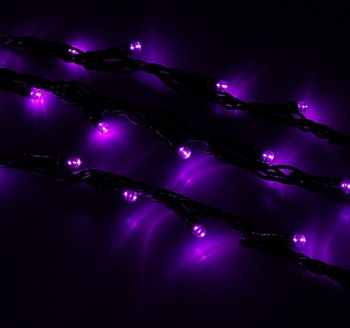 Гирлянда 'Дождь' Ш:2м В:3м нить темная, LED-800-220V, контр. 8 р, ФИОЛЕТ негорят несколько диодов